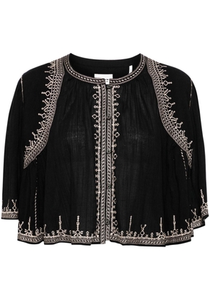 MARANT ÉTOILE Perkins embroidered blouse - Black