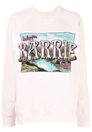 Barrie graphic-print cotton sweatshirt - Pink
