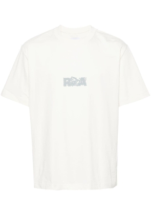ROA logo-print cotton T-shirt - White