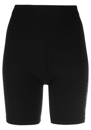 Sporty & Rich logo-print cycling shorts - Black