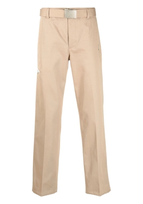 Lanvin buckle-fastened straight trousers - Neutrals