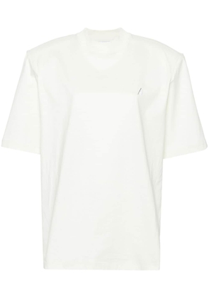 The Attico Kilie cotton T-shirt - Neutrals