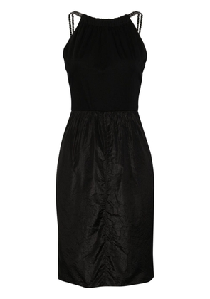 CHANEL Pre-Owned 2000s halterneck cotton minidress - Black