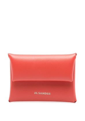 Jil Sander mini leather coin purse - Orange