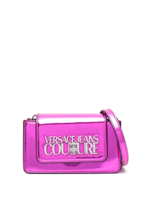 Versace Jeans Couture logo-lettering crossbody bag - Pink