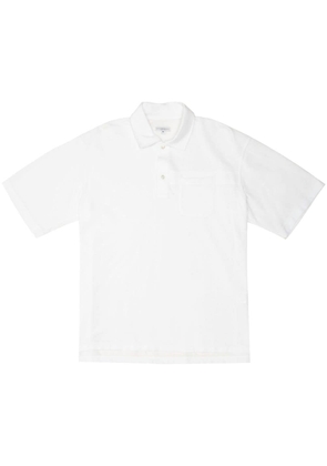 Engineered Garments cotton velour polo shirt - White