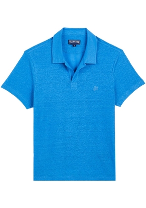 Vilebrequin Pyramid linen polo shirt - Blue