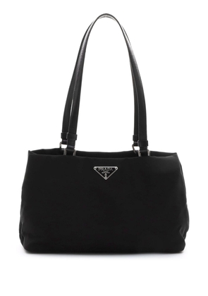 Prada Pre-Owned mini triangle-logo shoulder bag - Black