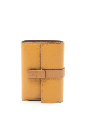 Loewe Pre-Owned 2000s Anagram-debossed tri-fold wallet - Yellow
