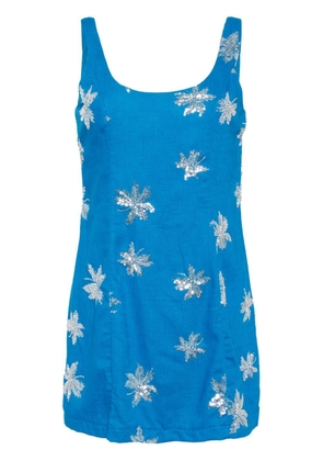 Waimari Amelia sequin-embellished mini dress - Blue