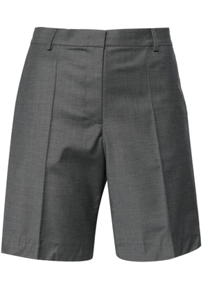 Materiel pressed-crease wool-blend shorts - Grey