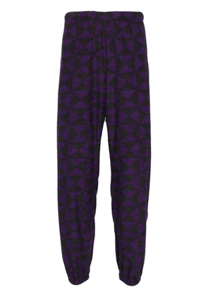 Needles geometric-print track pants - Purple