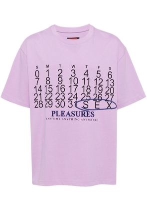 Pleasures Calendar cotton T-shirt - Purple
