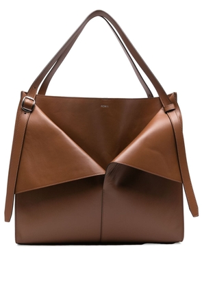 Coperni Cabas leather shoulder bag - Brown