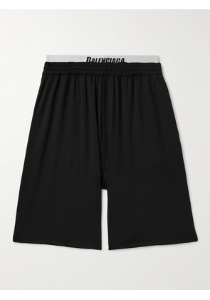 Balenciaga - Wide-Leg Long-Length Swim Shorts - Men - Black - XS