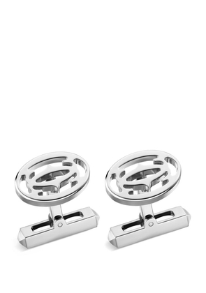 Cartier Sterling Silver Double C De Cartier Cufflinks