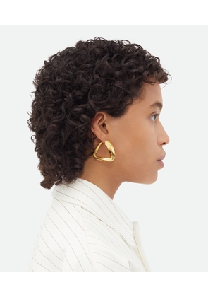 Large Twist Triangle Hoop Earrings - Bottega Veneta