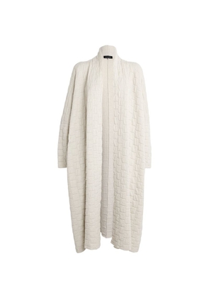 Eskandar Cashmere Square-Rib Cardigan