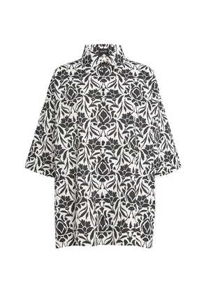 Eskandar Cotton Printed A-Line Shirt