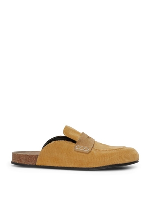 Jw Anderson Suede Loafer Mules