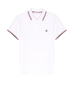 Moncler Polo in White - White. Size L (also in M, S).