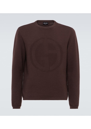 Giorgio Armani Logo wool-blend sweater
