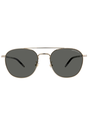 Montblanc Grey Pilot Mens Sunglasses MB0271S 006 56
