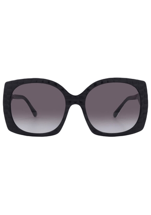 Dolce And Gabbana Light Gray Gradient Black Square Ladies Sunglasses DG4385 32888G 58