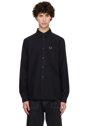 Fred Perry Black Oxford Shirt