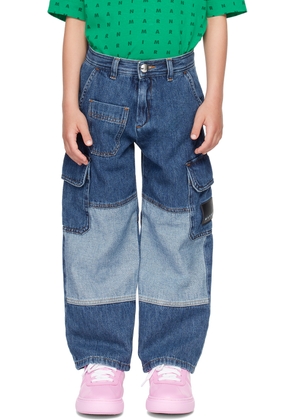 Marni Kids Blue Two-Tone Jeans