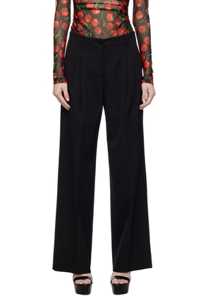 Dolce & Gabbana Black Pleated Trousers