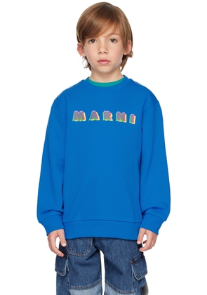 Marni Kids Blue Crewneck Sweatshirt