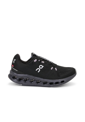 On Cloudsurfer Sneaker in All Black - Black. Size 5.5 (also in 6.5).