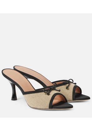 Malone Souliers x Tabitha Simmons 70 leather-trimmed mules