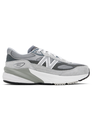 New Balance Kids Gray FuelCell 990v6 Big Kids Sneakers