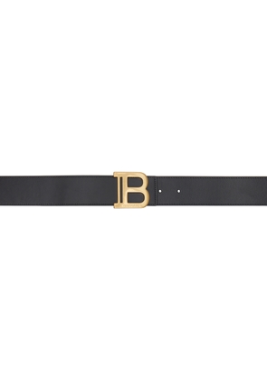 Balmain Black 'B' Leather Belt