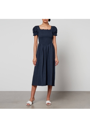Sleeper Belle Shirred Linen Dress - XL