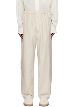 LEMAIRE Off-White Relaxed Trousers