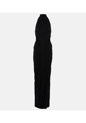 Alaïa Halterneck draped gown