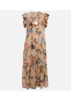 Ulla Johnson Arinella floral cotton-blend midi dress