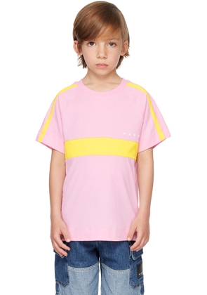 Marni Kids Pink Raglan Sleeve T-Shirt