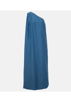 Velvet Diana one-shoulder cotton and silk maxi dress