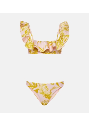 Zimmermann Golden floral bikini