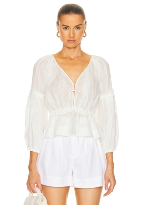 A.L.C. Leighton Top in White - White. Size 6 (also in ).