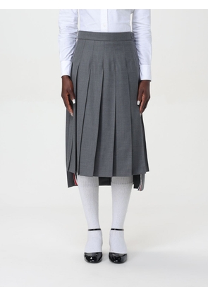 Skirt THOM BROWNE Woman color Charcoal