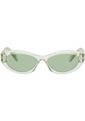 Prada Eyewear Green Symbole Sunglasses