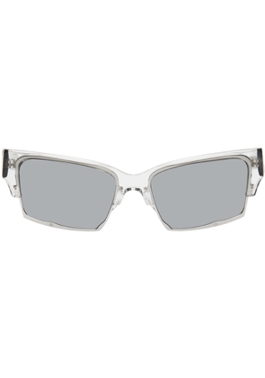 Eckhaus Latta SSENSE Exclusive Silver 'The Club' Sunglasses
