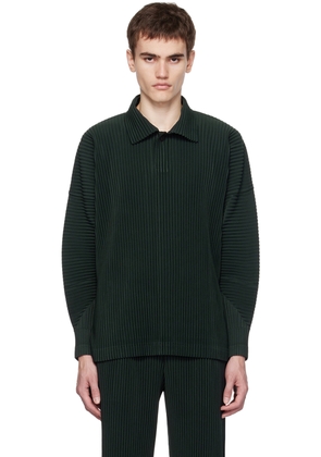 HOMME PLISSÉ ISSEY MIYAKE Green Monthly Color August Polo