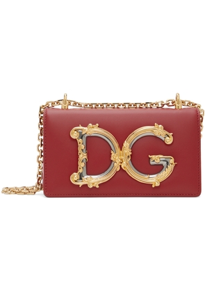 Dolce & Gabbana Red Calfskin Phone Bag