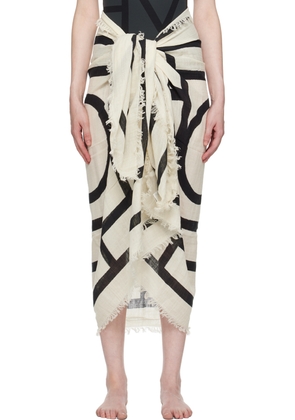 TOTEME Off-White Monogram Cover Up